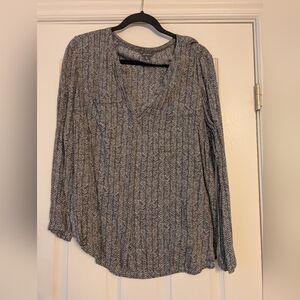 Gray Patterned Women's Top